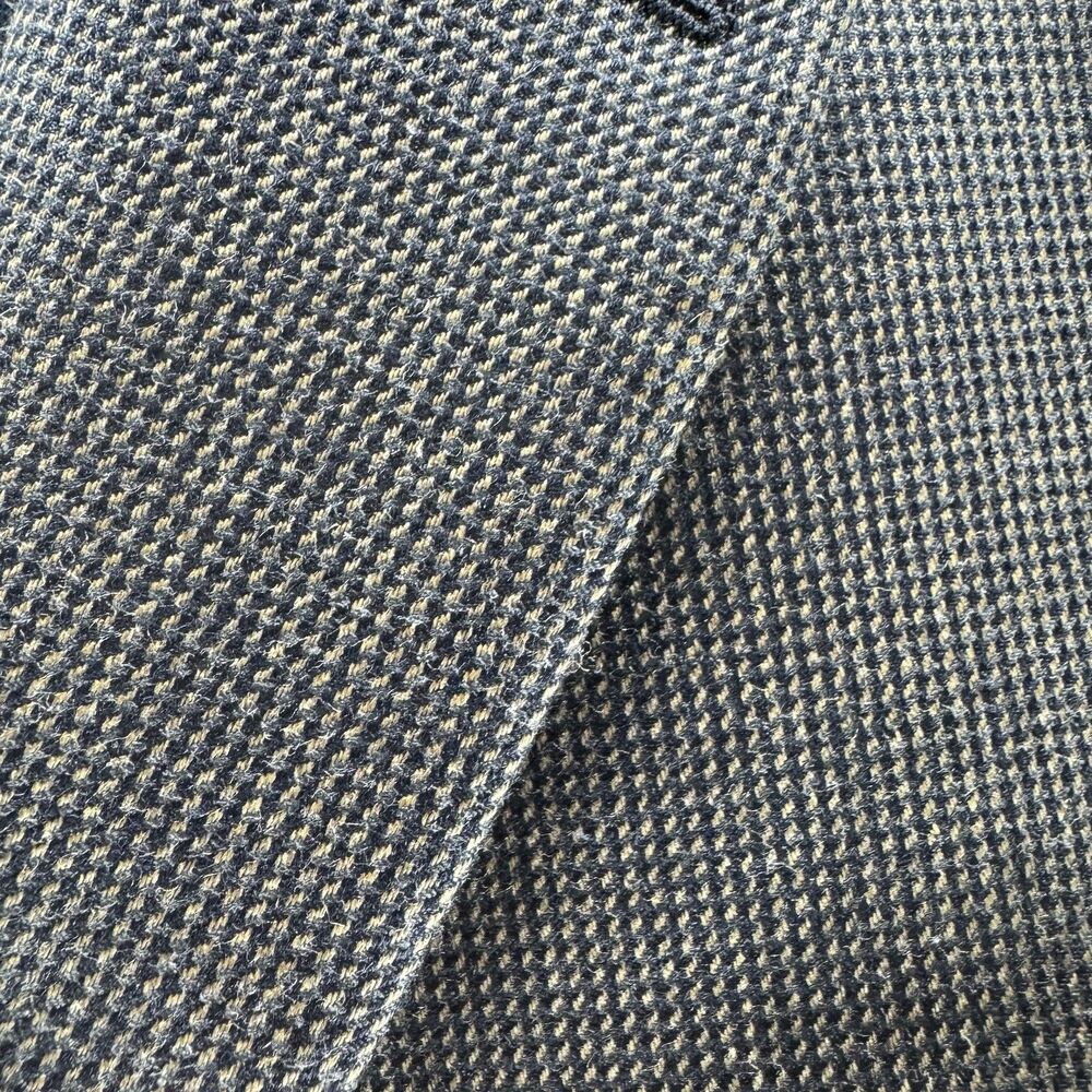 Vintage Ralph Ralph Lauren Blazer Men 48 Gray Wool Silk Union Made Double RL RRL - Picture 2 of 16